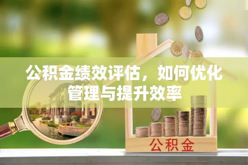 道县公积金绩效评估，如何优化管理与提升效率