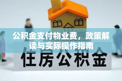 道县公积金支付物业费，政策解读与实际操作指南