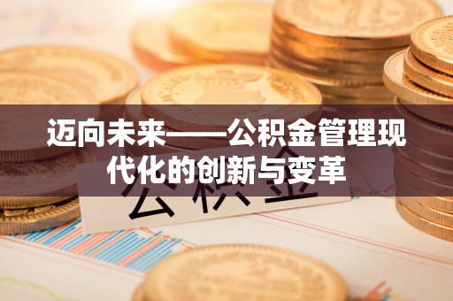 道县迈向未来——公积金管理现代化的创新与变革
