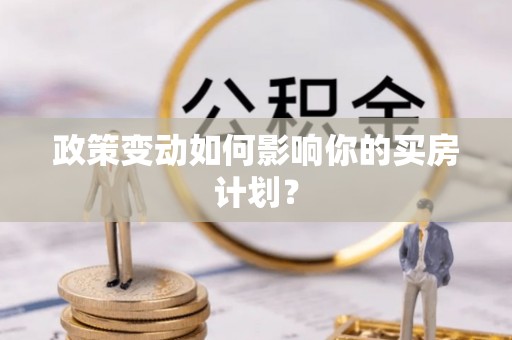 道县政策变动如何影响你的买房计划？