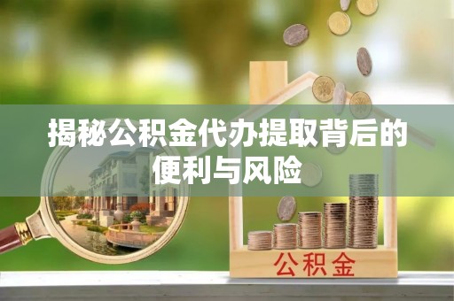 道县揭秘公积金代办提取背后的便利与风险