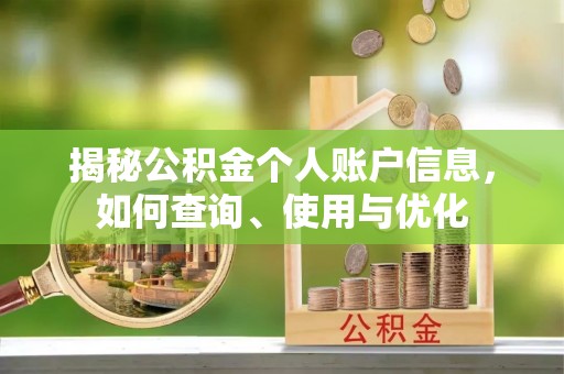 道县揭秘公积金个人账户信息，如何查询、使用与优化