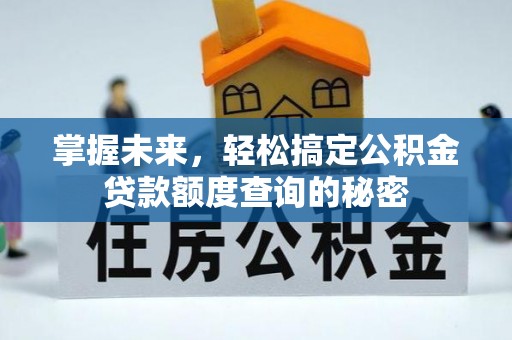 道县掌握未来，轻松搞定公积金贷款额度查询的秘密