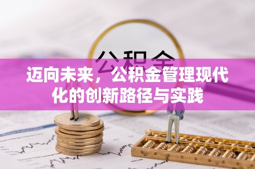 道县迈向未来，公积金管理现代化的创新路径与实践