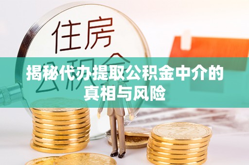 道县揭秘代办提取公积金中介的真相与风险