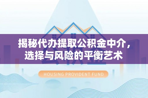 道县揭秘代办提取公积金中介，选择与风险的平衡艺术