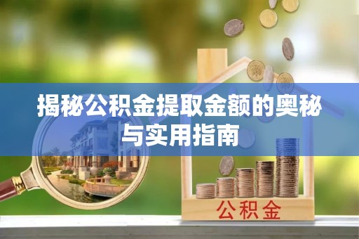 道县揭秘公积金提取金额的奥秘与实用指南