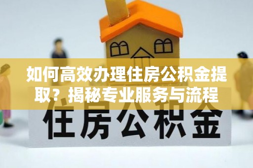 道县如何高效办理住房公积金提取？揭秘专业服务与流程