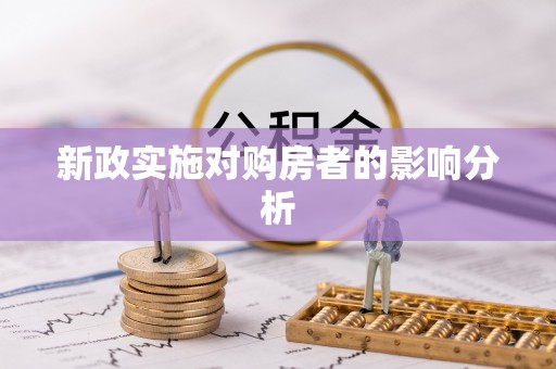 道县新政实施对购房者的影响分析
