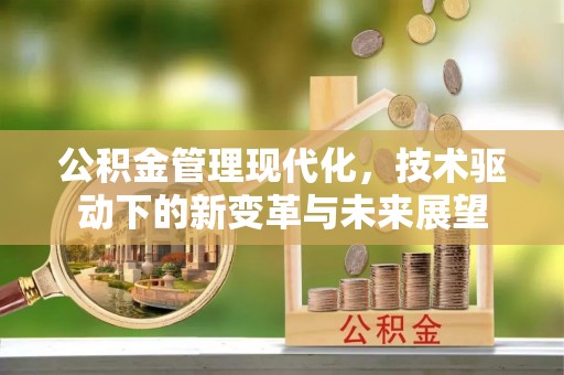 道县公积金管理现代化，技术驱动下的新变革与未来展望